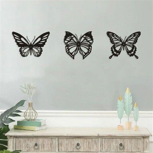 3 Count Wall Art for Home Office Fence Decoration Wall