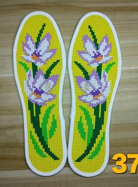 Cross-stitch insoles 2022 new cotton fabric printing embroid