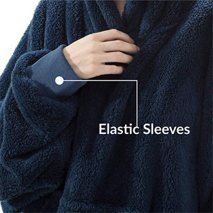 Winter Hooded Sweater Blanket Women Oversized Fleece Blanket