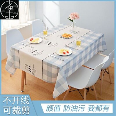 waterproof tablecloth plastic washable  table cover mat big
