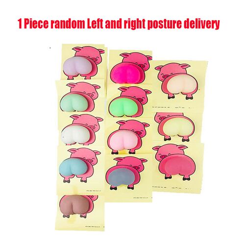 Lovely Pig Rabbit Bear Cat Dog Butt Peach Squeeze Fidget Toy