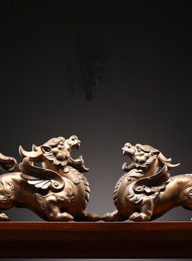 创意招财貔貅高档陶瓷动物茶宠工艺品桌面摆件办公室店铺开业礼品