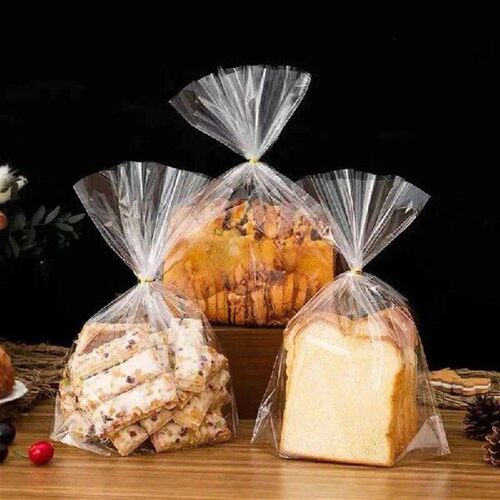 100Pcs Transparent Plastic Bags Candy Cookie Bread Toast