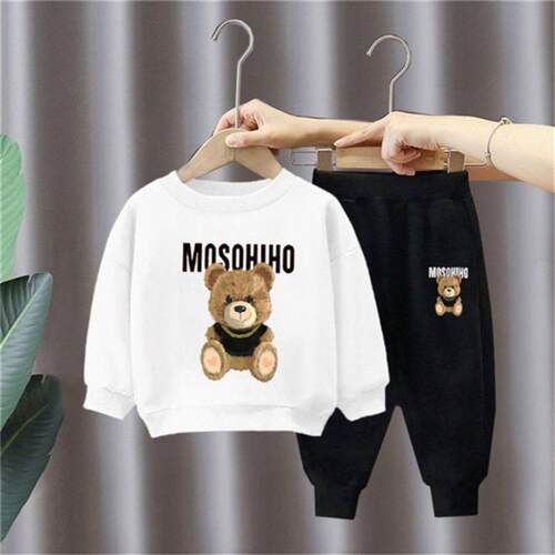 Children Sweatshirt Bear Sets Boys Girls Baby Girls Clothes