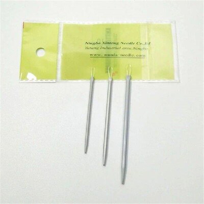 3pcs/set Nylon Wire Knitting Needles Yarn Sewing Needles