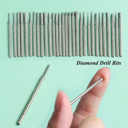 Nail Drill Bits Set Quartz Stone Diamond Wool Milling Cutter