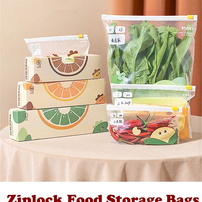 Ziplock Food Storage Bags Resealable Plastic Bags Snack