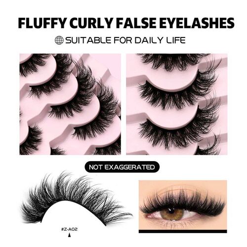 3D Mink Lashes Cat Eyelashes Fluffy Wispy Volume Lashes Natu