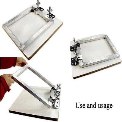 2pcs/set Hinge Clamps for Silk Screen Printing Frame Metal