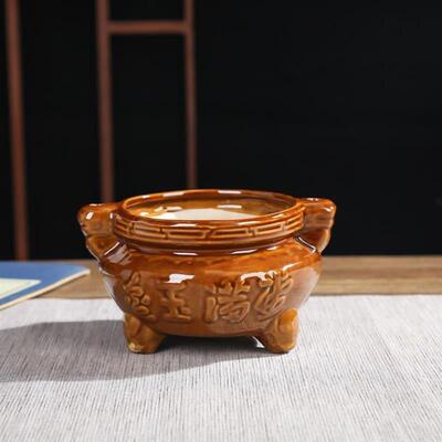 Candlestick incense burner all-in-one household ceramic outd