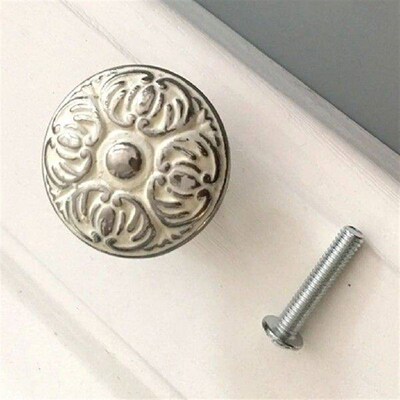 6Pcs Vintage Cabinet Pull Knobs Cupboard Handles Home