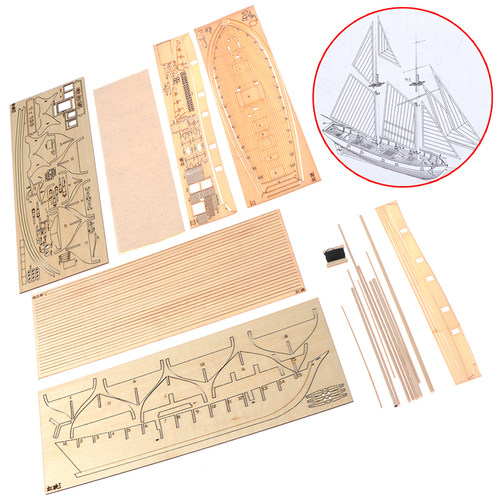Assembling Building Kits Ship Model Wooden Sailboat Toys Sai
