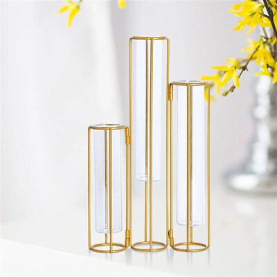 Glass Test Tube Vases Hydroponic Plant Plant Holder Terrariu