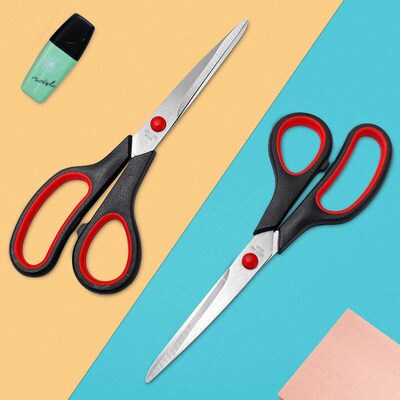 CCR Scissors 8 Inch So Comfort-Grip Handles Sharp Titan