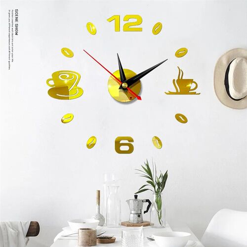 3D Wall Clock Acrylic Frameless Wall Clocks DIY Digital Cloc
