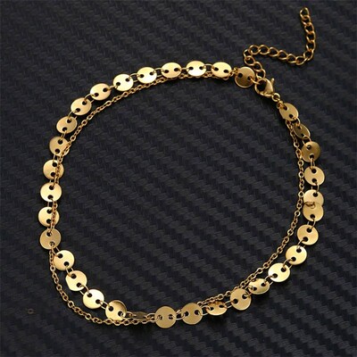 304 Stainless Steel Stylish Link Cable Chain Multilayer Laye