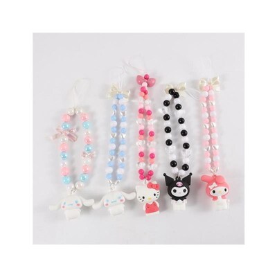 Doll Strap Diy Phone Case Chain Handmade Beaded Pendant