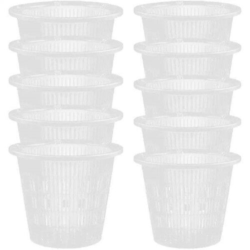 10 Pcs White Round Root Control Pots 110mm 140mm Size