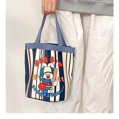 Cute Graffiti Bucket Bag Canvas Bento Bag