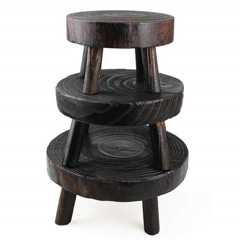 Wooden Plant Stand Flower Pot Base Holder Indoor 木质花凳