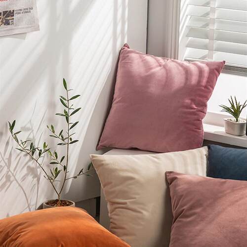 Throw pillow sofa back cushion cover velvet Pillow case
