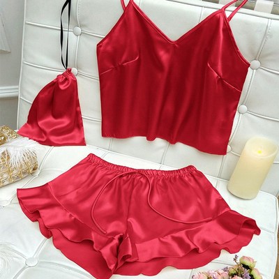 Fashion Sexy Underwear Set Womens 2 Pieces Sleepwear Pyjama