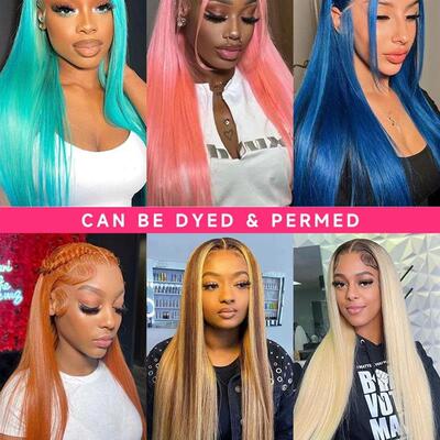 613 Human Hair 13x4 Lace Front Frontal Wig Straight Transpar