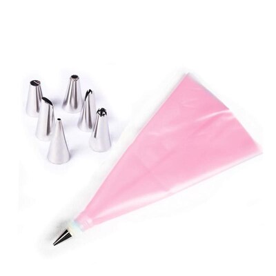Icing Piping Cream Pastry Bag + Nozzle Set Cake Decorating