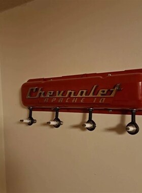 Vintage Corvette Script Valve Cover Rack复古车库火花塞装饰架