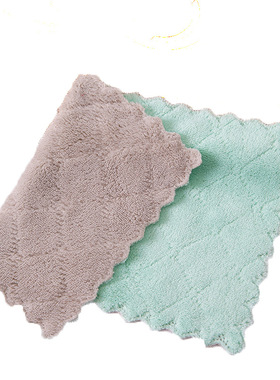 Kitchen Towels Dishcloths Coral Fleece Dish Towel Dish Rags