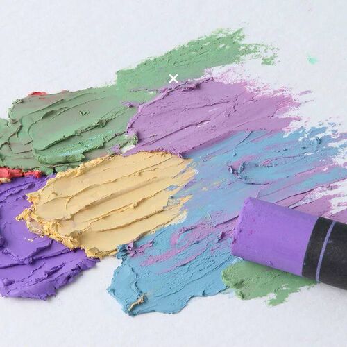 24/36/48 Color Oil Pastels Set Oily Crayons Bright Colors Mi