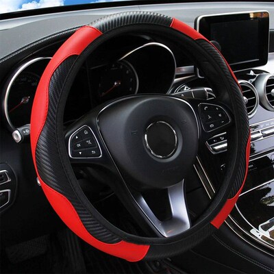 Car Steering Wheel ver Breathable Anti Slip PU Leather Steer