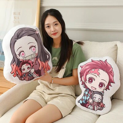 Kawaii Demon Slayer Nezuko Cuddly Toy Anime Tanjirou Pillows