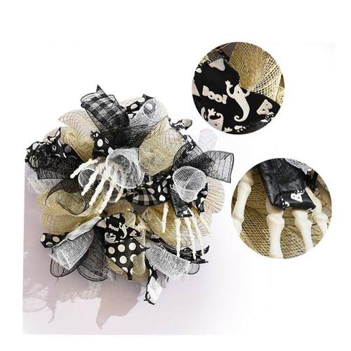 Halloween Home Door Hanging Wreath Ghost Day Skeleton Hand B