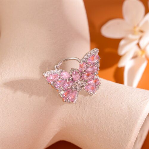 Zircon Butterfly Open RingLuxury Zircon Butterfly Open Ring