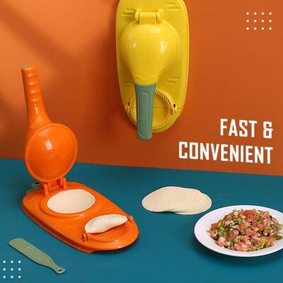 2-in-1 Efficient Dumpling Maker Manual Dough Presser Dumplin