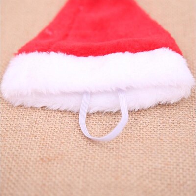 Plush Pet Christmas Hat, Festive Dog Costume for Holiday圣诞