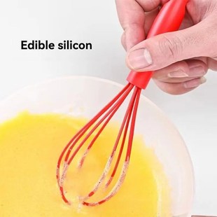 Ini Manual Egg Beater 6 Inch Mini Silicone Mixer Cream Whisk