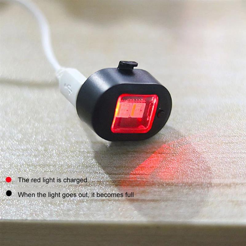 Bicycle Tail Light USB Rechargeable 7-color Rear Light Bicyc图片