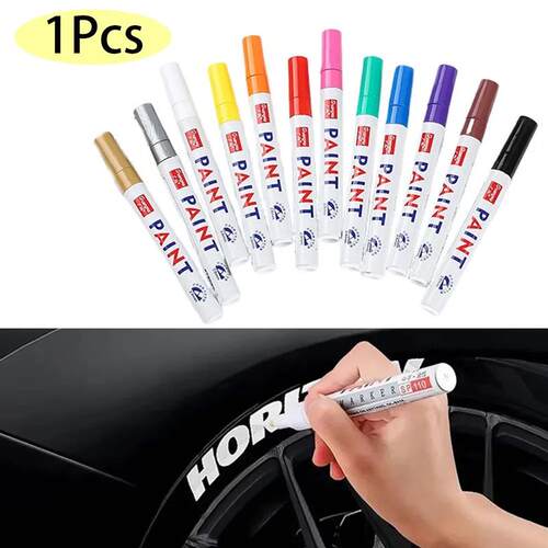 Car Paint Pen Waterproof Car Wheel Tire Oily Painting Mark P