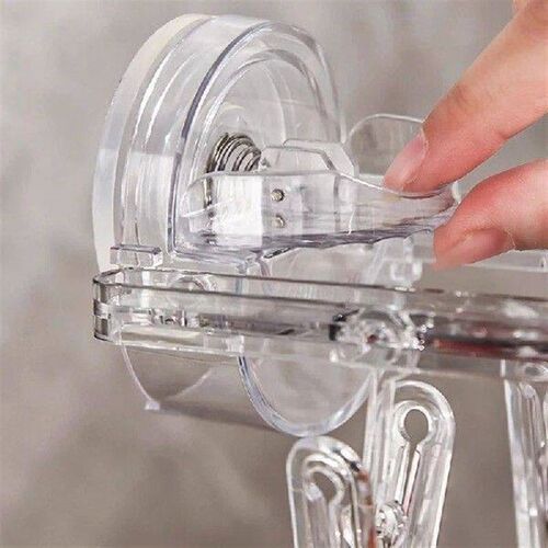 Suction Cup Folding Clothes Hanger No Punching Required