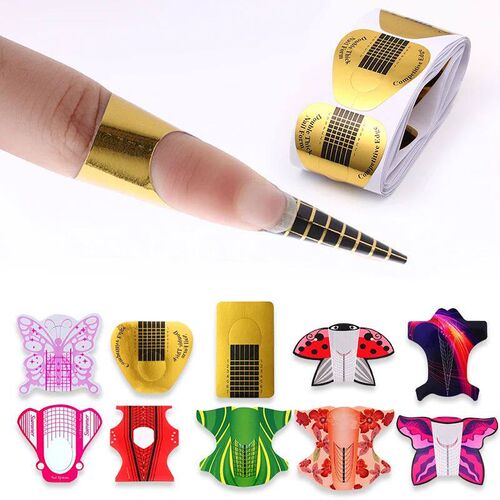 10pcs/20/100Pcs Nail Forms Set for Quick Extension Gel Tips