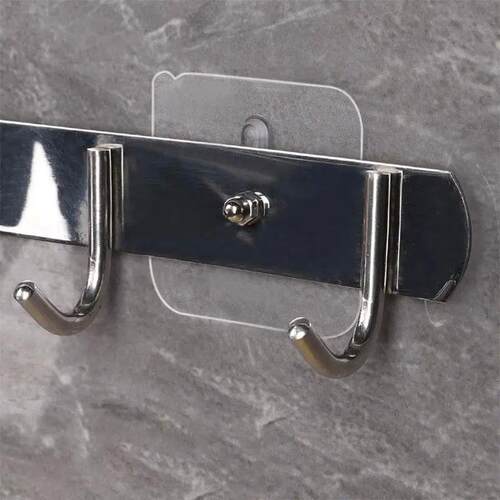 2-10Pcs Screw Wall Hooks Self Adhesive Hangers Seamless Nail