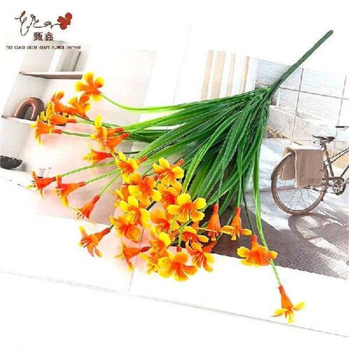 2pc 35cm Plastic Fake Flower Horn Flower Wedding Home