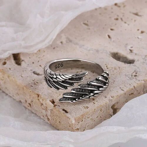 Women Girls Silver Color Rings Fashion Hip Hop Vintage Coupl