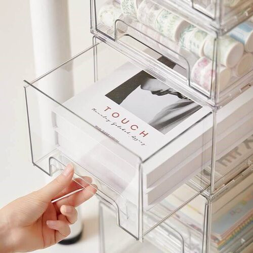 drawer type desktop storage box student dormitory stationer