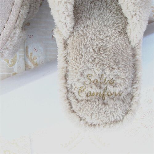 2025 Couple Maomao Home Floor Super Fleece Slippers