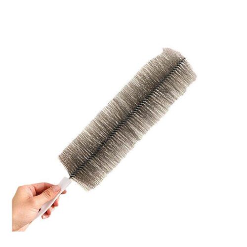 Flexible fan cleaning brush for blinds, air conditioner vent