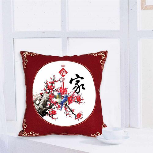 DIY Cross Stitch Pillow Case Set 11CT Ecological Cotton Thre