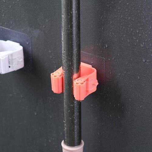 Mop hook wall hanging buckle perforation free broom storage